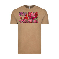 Vintage Coffee my dog is my valentine Vintage Tee - OliviaCreatesArt
