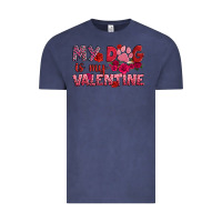 Vintage Denim my dog is my valentine Vintage Tee - OliviaCreatesArt