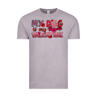 Vintage Zinc my dog is my valentine Vintage Tee - OliviaCreatesArt