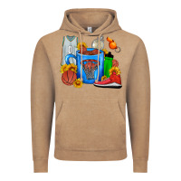 Vintage Coffee Basketball Coffee cup Vintage Hoodie - FaDigitalArtStudio