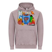 Vintage Zinc Basketball Coffee cup Vintage Hoodie - FaDigitalArtStudio
