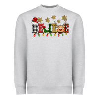 Heather Grey christmas believe Heavyweight Sweatshirt - BarkalooDesign