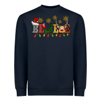 Navy christmas believe Heavyweight Sweatshirt - BarkalooDesign