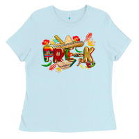 Baby Blue cinco de mayo pre k Ladies Tee - CowGirlArtShop