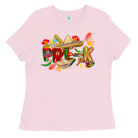 Bubblegum Pink cinco de mayo pre k Ladies Tee - CowGirlArtShop