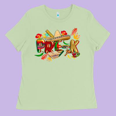 Cinco De Mayo Pre K Ladies Tee Designed By Cowgirlartshop