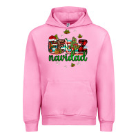 Fuchsia Pink feliz navidad Urban Hoodie - JahusDesignShop