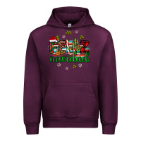 Mauve Wine feliz navidad Urban Hoodie - JahusDesignShop