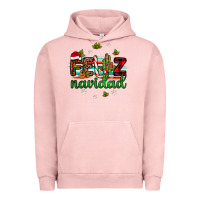 Pigment Salmon feliz navidad Urban Hoodie - JahusDesignShop