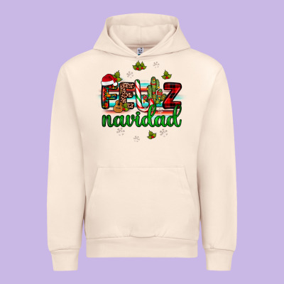 Feliz Navidad Urban Hoodie Designed By Jahusdesignshop