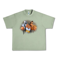 Oil Green Sneaker and heel afro woman Urban Heavy Tee - RanaPortraitStore