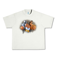 Pistachio Sneaker and heel afro woman Urban Heavy Tee - RanaPortraitStore