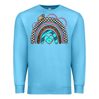 Ocean Blue race rainbow Premium Sweatshirt - AdoDesignShop