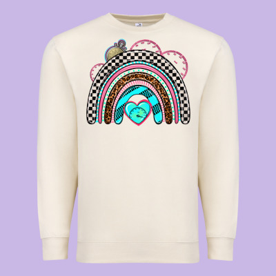 Race Rainbow Premium Sweatshirt Designed By Adodesignshop