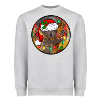 Heather Grey Christmas koala Heavyweight Sweatshirt - BarkalooDesign