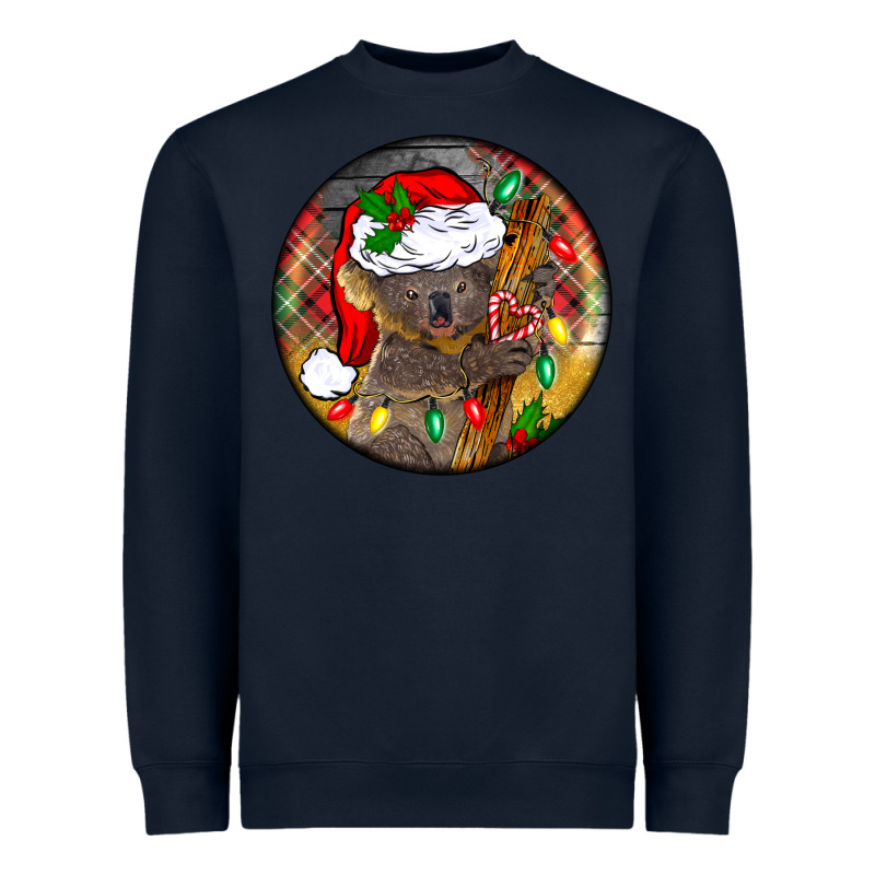 Christmas Koala Heavyweight Sweatshirt by BarkalooDesign | Teevron