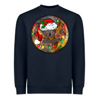 Navy Christmas koala Heavyweight Sweatshirt - BarkalooDesign