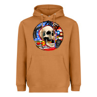 Meerkat police skull and police equipment Heavyweight Hoodie - AdoDesignShop