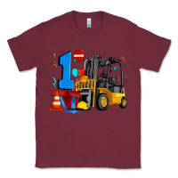 Burgundy forklift birthday one Classic Tee - Artiststas