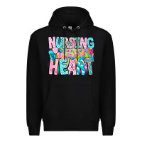 Black Nursing is a work of heart Premium Hoodie - CowhideDigitalArt