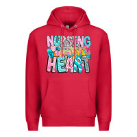 Cardinal Nursing is a work of heart Premium Hoodie - CowhideDigitalArt