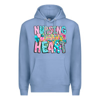 Colony Blue Nursing is a work of heart Premium Hoodie - CowhideDigitalArt