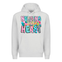 Dove Grey Nursing is a work of heart Premium Hoodie - CowhideDigitalArt