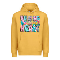 Mustard Nursing is a work of heart Premium Hoodie - CowhideDigitalArt