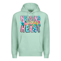 Seafoam Nursing is a work of heart Premium Hoodie - CowhideDigitalArt