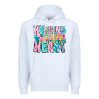 Nursing Is A Work Of Heart Premium Hoodie | Teevron