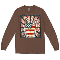 Chestnut Freedom rock hand Long Sleeve Tee - FaDigitalArtStudio