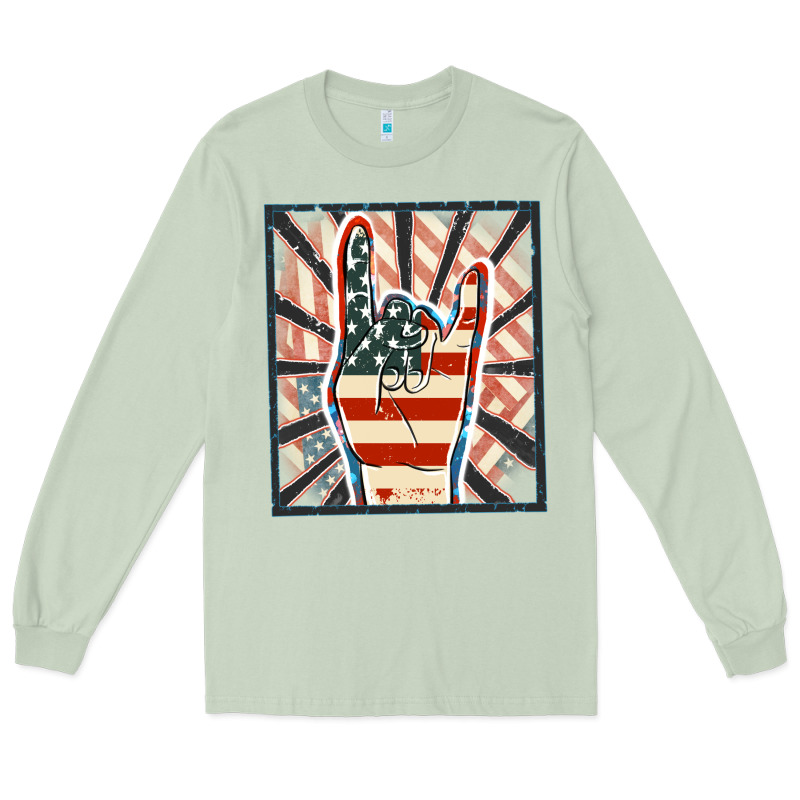 Freedom Rock Hand Long Sleeve Tee by FaDigitalArtStudio | Teevron
