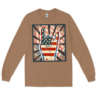 Toasted Coconut Freedom rock hand Long Sleeve Tee - FaDigitalArtStudio