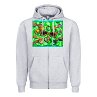 Heather Grey sunglasses Zipper Hoodie - BarkalooDesign