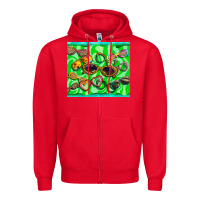 Red sunglasses Zipper Hoodie - BarkalooDesign