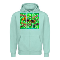 Seafoam sunglasses Zipper Hoodie - BarkalooDesign