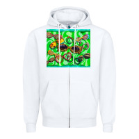 White sunglasses Zipper Hoodie - BarkalooDesign
