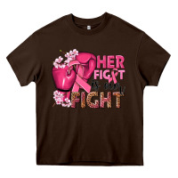 Chocolate Brown her fight is our fight Heavy Core Tee - NancyCooperArtShop