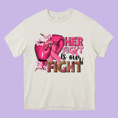 Her Fight Is Our Fight Heavy Core Tee Designed By Nancycooperartshop