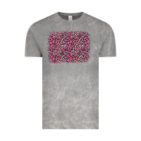 Cloud Rock pink glitter leopard with heart background Vintage Tee - OliviaCreatesArt