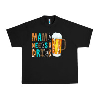 Black Mama Needs a Drink Urban Heavy Tee - CowCowDesign