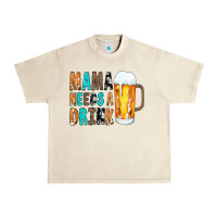 Sandshell Mama Needs a Drink Urban Heavy Tee - CowCowDesign