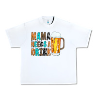 White Mama Needs a Drink Urban Heavy Tee - CowCowDesign