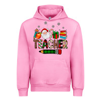 Fuchsia Pink teacher Christmas Urban Hoodie - JahusDesignShop