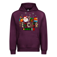 Mauve Wine teacher Christmas Urban Hoodie - JahusDesignShop