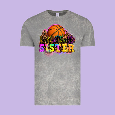 Basketball Sister Vintage Tee Designed By Oliviacreatesart