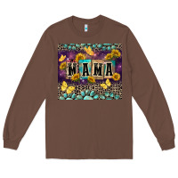 Chestnut Mama with sunflowers Long Sleeve Tee - FaDigitalArtStudio
