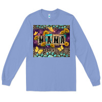 Colony Blue Mama with sunflowers Long Sleeve Tee - FaDigitalArtStudio