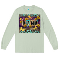 Matcha Mama with sunflowers Long Sleeve Tee - FaDigitalArtStudio