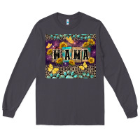 Smoke Mama with sunflowers Long Sleeve Tee - FaDigitalArtStudio